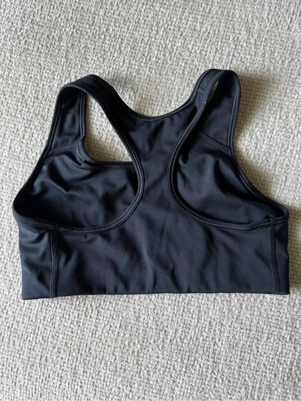 Nike Black Racerback Swoosh Sports Bra